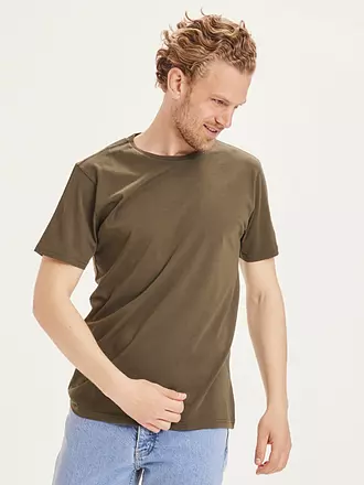 KNOWLEDGE COTTON APPAREL | T-Shirt ALDER | olive