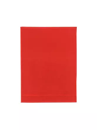 KRACHT | Geschirrtuch 50x70cm Piquet / Frottier Gruen | rot