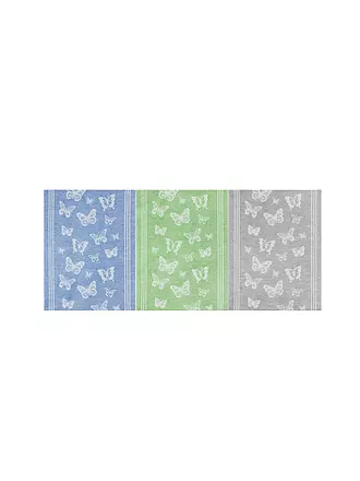 KRACHT | Halbleinen Jacquardtuch 3er Pkg Cat | bunt
