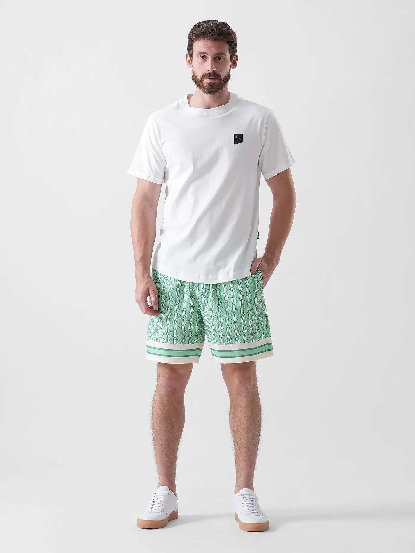 LACOSTE | Shorts | grün