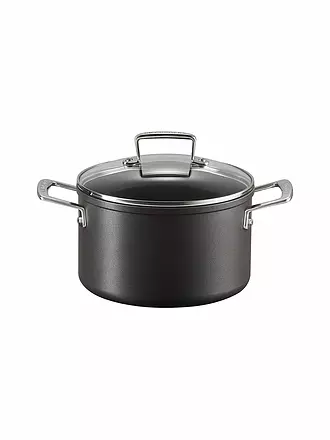 LE CREUSET | Aluminium-Antihaft Fleischtopf mit Deckel 20cm/3,8l Schwarz | schwarz