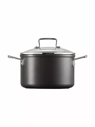 LE CREUSET | Aluminium-Antihaft Fleischtopf mit Deckel 20cm/3,8l Schwarz | schwarz