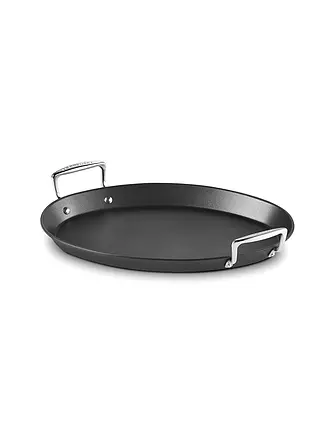 LE CREUSET | Aluminium-Antihaft ovale Pfanne 40cm Schwarz | schwarz