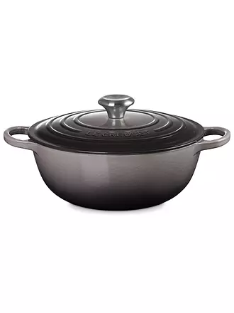 LE CREUSET | Bräter 28cm La Marmite SIGNATURE Flint | blau