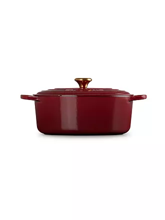 LE CREUSET | Bräter oval SIGNATURE 31cm 6,3l (Ofenrot) | dunkelrot