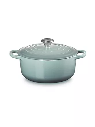 LE CREUSET | Bräter rund 20cm/2,4l SIGNATURE Azure | hellgrau