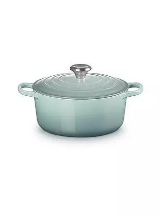 LE CREUSET | Bräter rund 24cm/4,2l SIGNATURE Azure | hellgrau