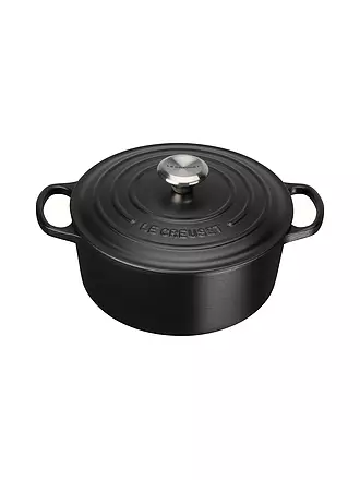 LE CREUSET | Bräter rund SIGNATURE 24cm Nectar | schwarz