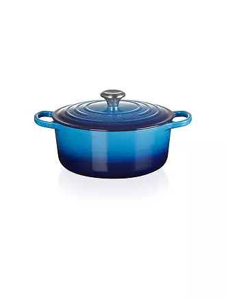 LE CREUSET | Bräter rund SIGNATURE 26cm Azure | grau