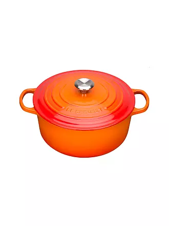 LE CREUSET | Bräter rund Signature 22cm Meringue | orange