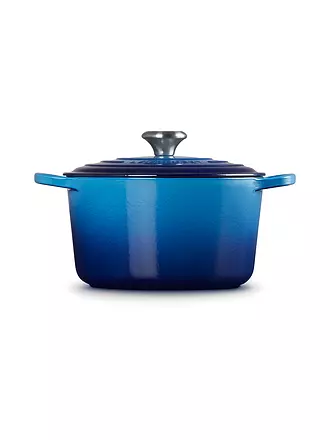 LE CREUSET | Bräter rund hoch SIGNATURE 24cm Azure | blau