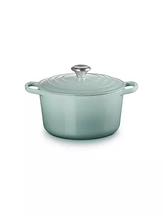 LE CREUSET | Bräter rund hoch SIGNATURE 24cm Azure | hellgrau