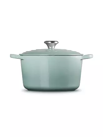 LE CREUSET | Bräter rund hoch SIGNATURE 24cm Azure | hellgrau