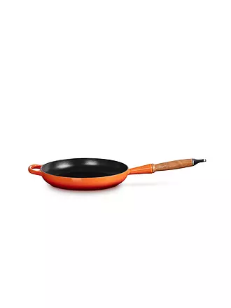 LE CREUSET | Bratpfanne SIGNATURE 26cm Offenrot | hellgrau