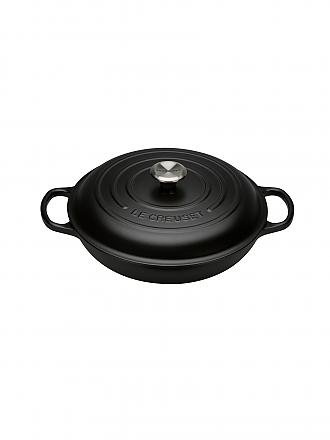 LE CREUSET | Gourmet Profitopf 30cm SIGNATURE Azure | schwarz
