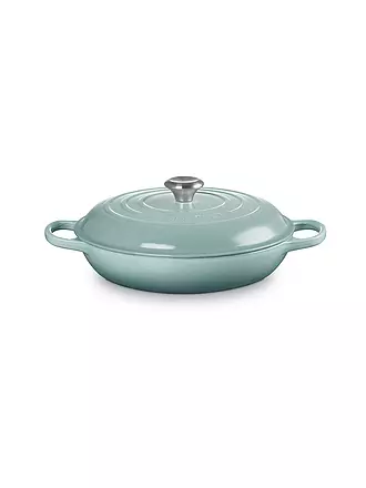 LE CREUSET | Gourmet Profitopf 30cm/3,5l SIGNATURE Azure | hellgrau