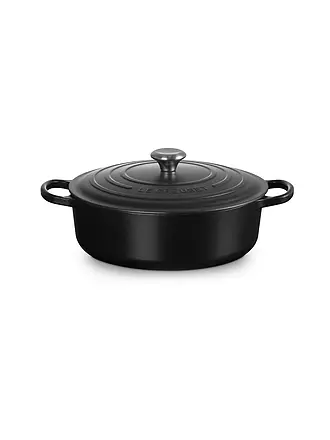 LE CREUSET | Gourmet-Bräter SIGNATURE 30cm Azure | schwarz