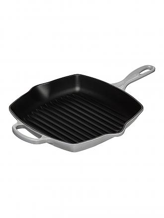 LE CREUSET | Grillpfanne quadratisch 26x26cm SIGNATURE Azure | grau