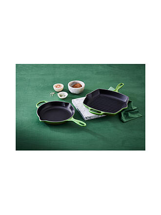 LE CREUSET | Grillpfanne quadratisch 26x26cm SIGNATURE Azure | grün