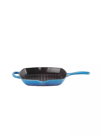 LE CREUSET | Grillpfanne quadratisch 26x26cm SIGNATURE Azure | hellgrau