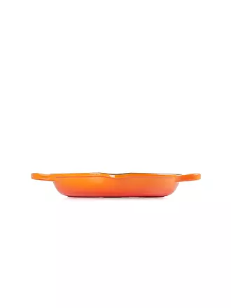 LE CREUSET | Grillplatte rund 25cm (Ofenrot) | orange