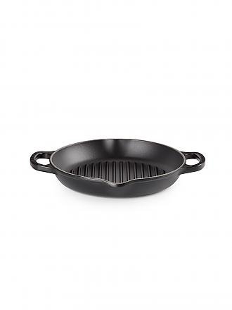 LE CREUSET | Grillplatte rund 25cm (Schwarz) | orange