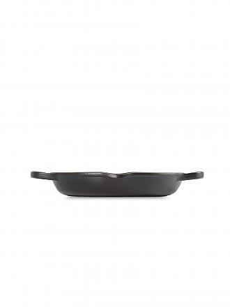 LE CREUSET | Grillplatte rund 25cm (Schwarz) | orange