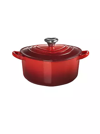 LE CREUSET | Herzbräter mit Herzknopf 20cm/1,9l Shell Pink | rot