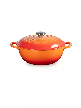 LE CREUSET | Kochtopf - Stew Pot 26cm/2,2l SIGNATURE Azure | orange