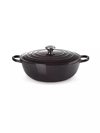 LE CREUSET | La Marmite - Familientopf Signature 24cm Schwarz | orange