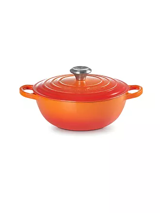 LE CREUSET | La Marmite - Familientopf Signature 24cm Schwarz | orange