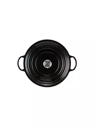LE CREUSET | La Marmite - Familientopf Signature 24cm Schwarz | orange