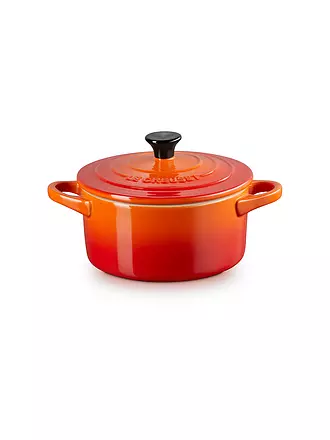LE CREUSET | Mini Cocotte 14cm/0,65l KLASSIK Azure | orange