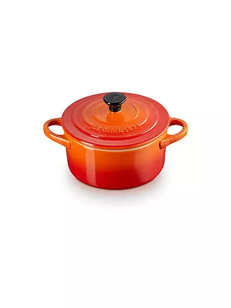 LE CREUSET | Mini Cocotte 14cm/0,65l KLASSIK Azure | orange