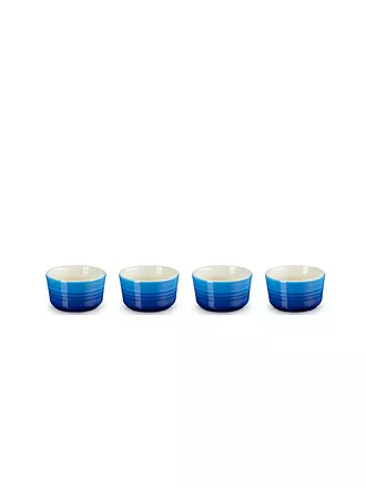 LE CREUSET | Mini Förmchen aus Steinzeug 4-er Set Flint | blau