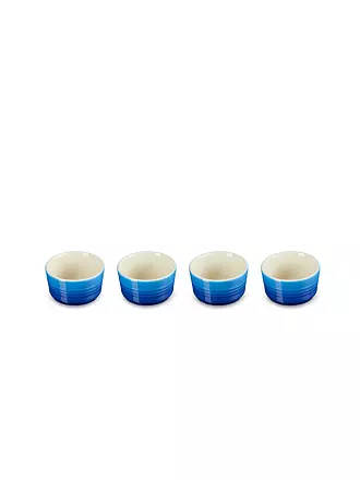 LE CREUSET | Mini Förmchen aus Steinzeug 4-er Set Flint | blau