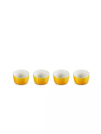 LE CREUSET | Mini Förmchen aus Steinzeug 4-er Set Flint | gelb