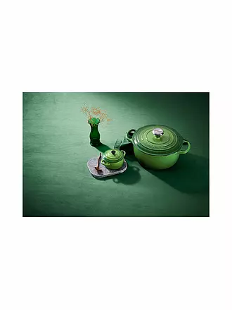 LE CREUSET | Mini-Cocotte POTERIE 10cm/0,2L Rhone | grün