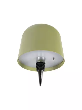 LEITMOTIV | LED Flaschenlampe CONE HAT Tea Green | hellblau