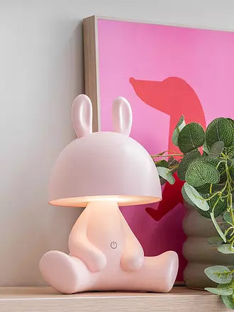 LEITMOTIV | LED Tischlampe BEAR Light Blue | rosa