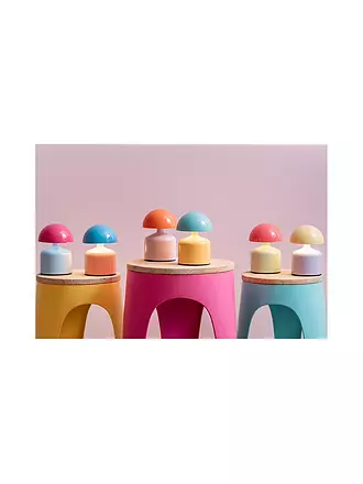 LEITMOTIV | LED Tischlampe FUNKY IMPETU Soft Yellow/Turquose | gelb