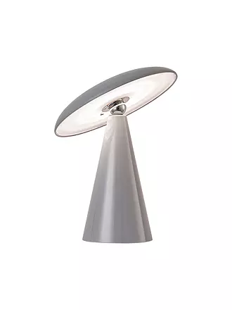 LEITMOTIV | LED Tischlampe PHOEBE 23cm Dark Grey | hellgrün