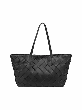 LES VISIONNAIRES | Ledertasche - Shopper ODILE WEAVE | weiss