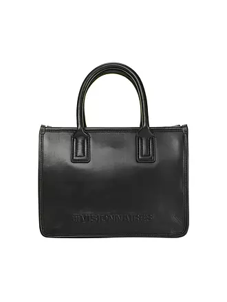 LES VISIONNAIRES | Ledertasche - Tote Bag LENA SILKY | schwarz