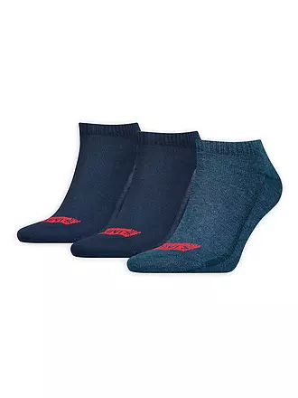 LEVI'S® | Sneaker Socken 3er Pkg black | blau