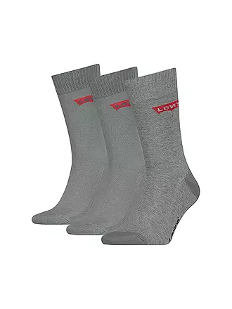 LEVI'S® | Socken 3-er Pkg. jet black | grau