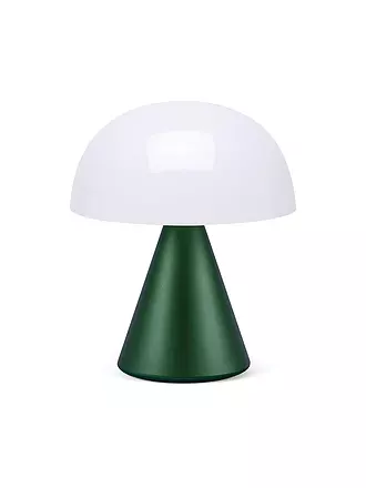 LEXON | LED Lampe MINA M 11cm Silver | dunkelgrün
