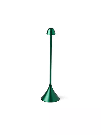 LEXON | LED Lampe STELI 28,6cm Alu-Polish | dunkelgrün