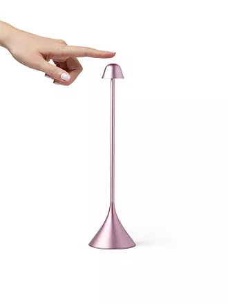 LEXON | LED Lampe STELI 28,6cm Alu-Polish | rosa