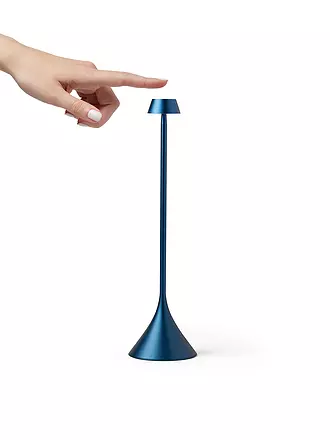 LEXON | LED Lampe STELI 28,6cm Bronze | dunkelblau
